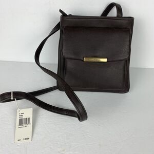 Nine West small Brown crossbody shoulder Purse bag Vinyl‎ NWT